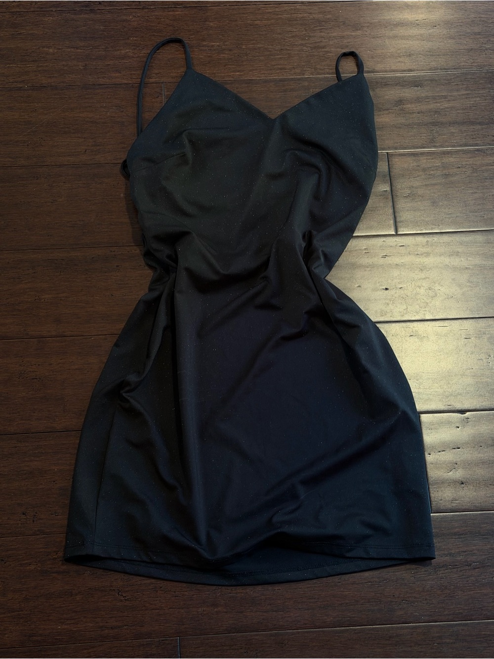 Windsor Sparkly Black Mini Slip Dress